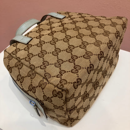Gucci Vintage GG Canvas Tofu Top Handle Bag