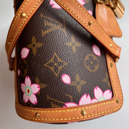 Louis Vuitton x Takashi Murakami Papillon Cherry Blossoms Top Handle Bag NO KEY