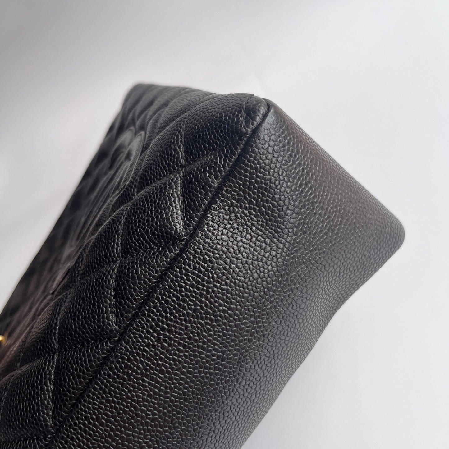 Chanel Vintage Black Caviar PST Tote Bag