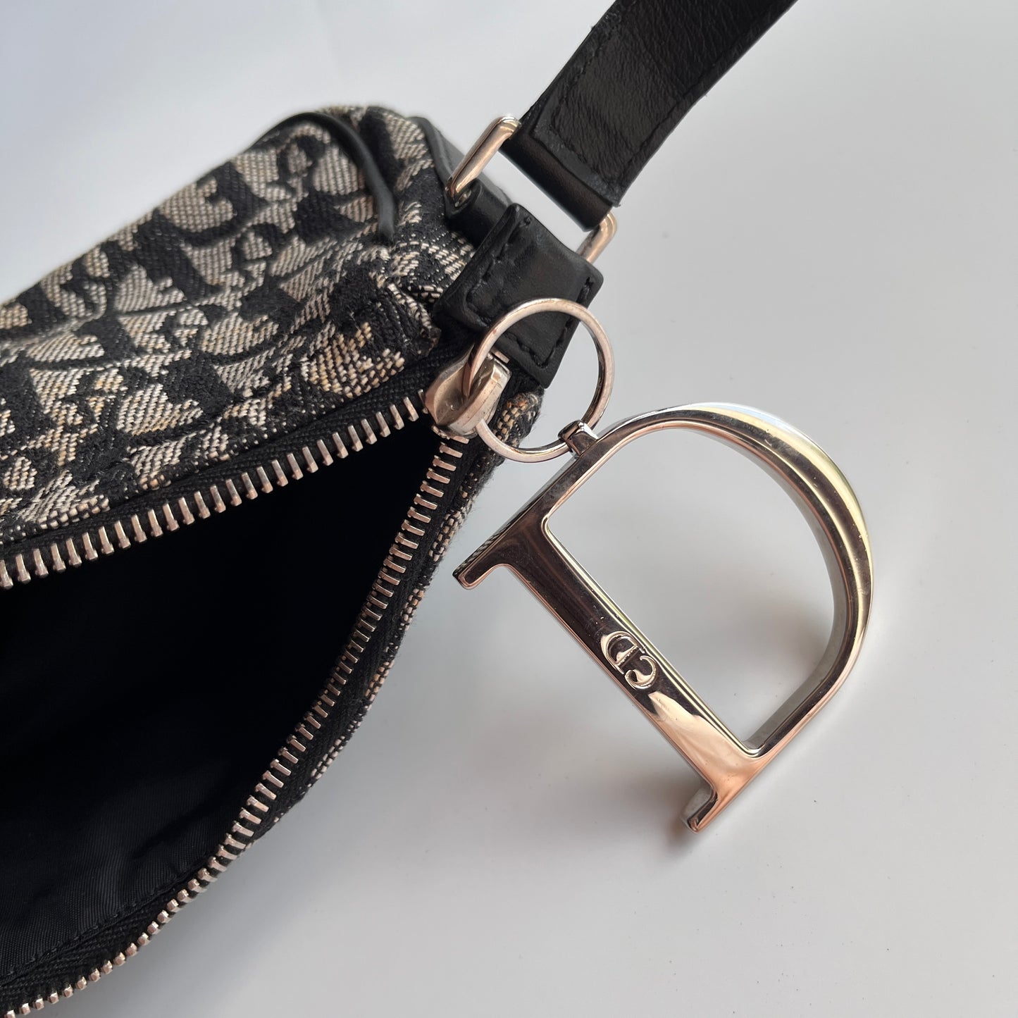 Christian Dior Vintage Oblique One Shoulder Pouch