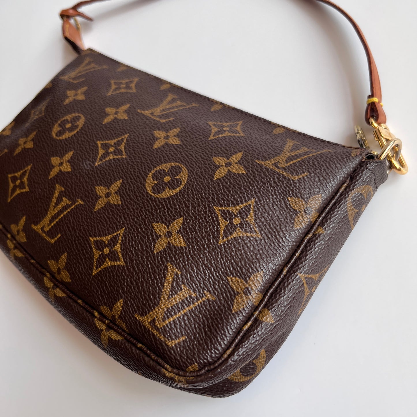 LV Vintage Monogram Pochette With Crossbody Strap