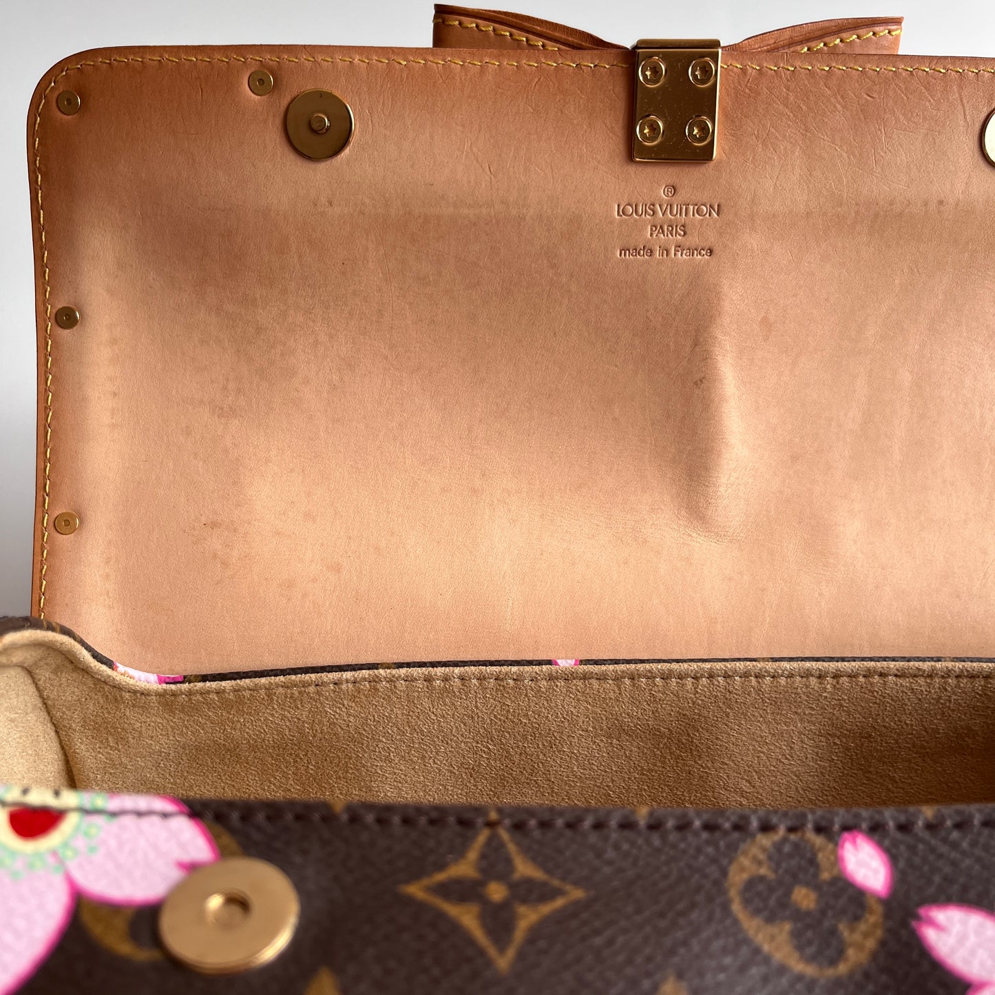 Louis Vuitton x Takashi Murakami Papillon Cherry Blossoms Top Handle Bag NO KEY