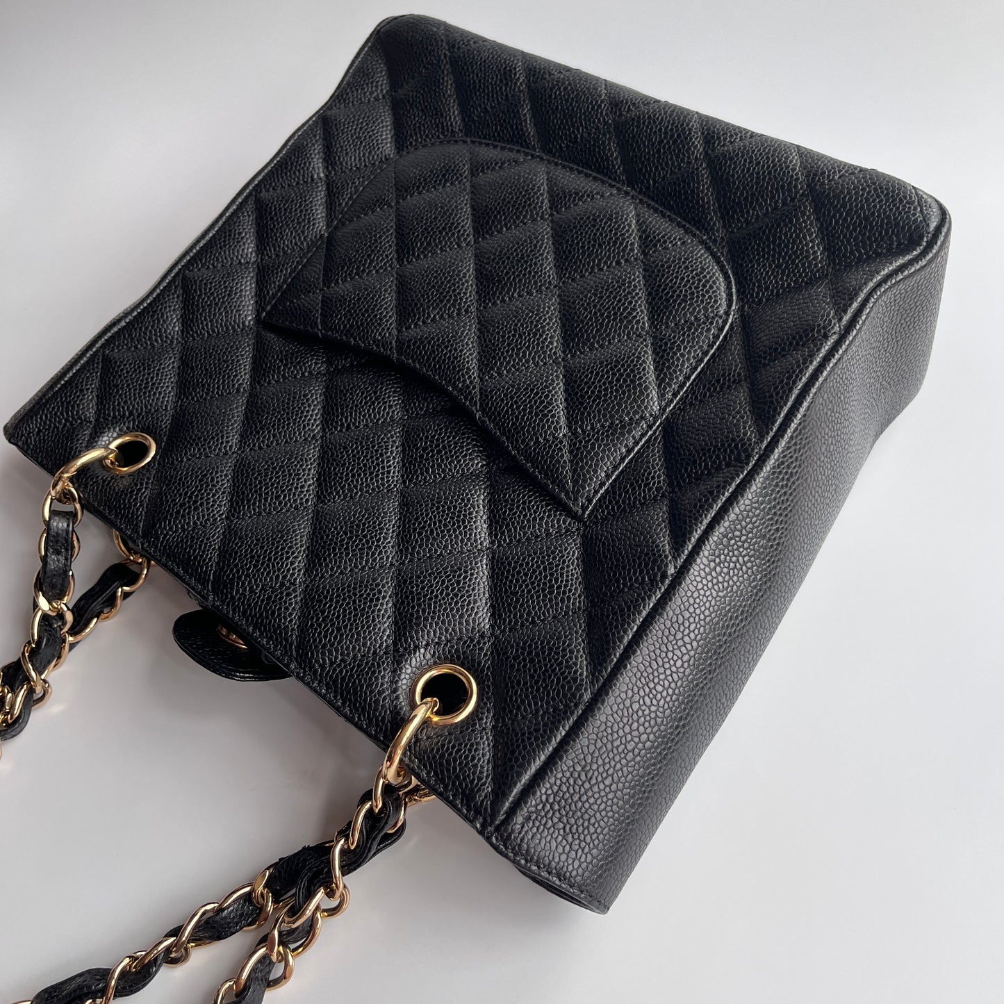 Chanel Vintage Black Caviar PST Tote Bag