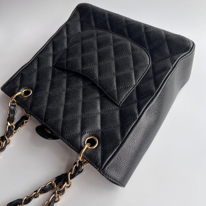 Chanel Vintage Black Caviar PST Tote Bag