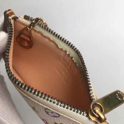 Louis Vuitton Monogram Multicolor Pochette Cles White