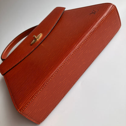 Louis Vuitton Vintage Malesherbes Brown Epi Top Handle Bag