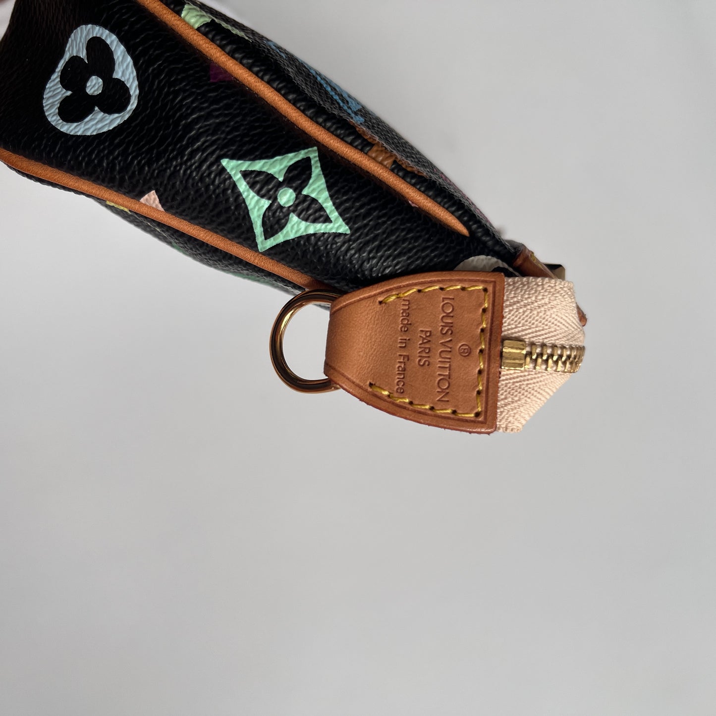 Louis Vuitton x Takashi Murakami Black Multicolor Pochette