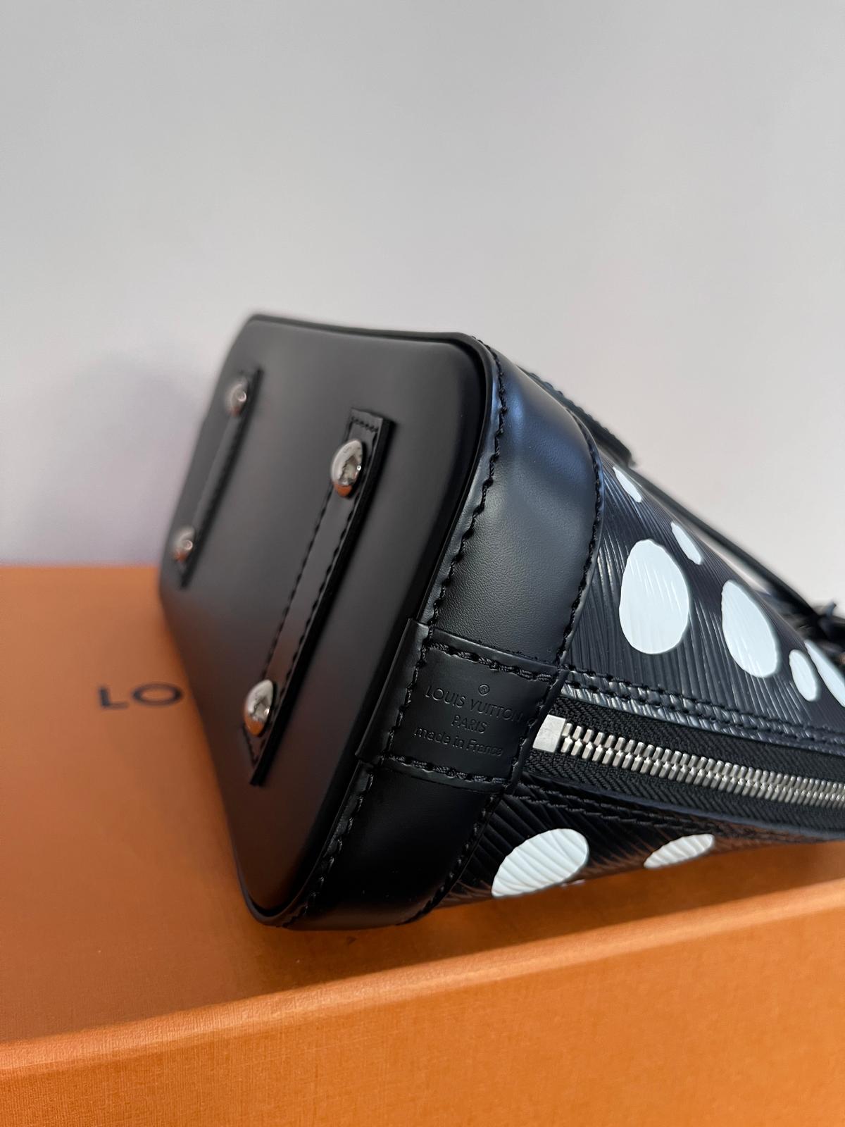 Louis Vuitton x Yayoi Kusama Alma BB Black Epi Crossbody Bag