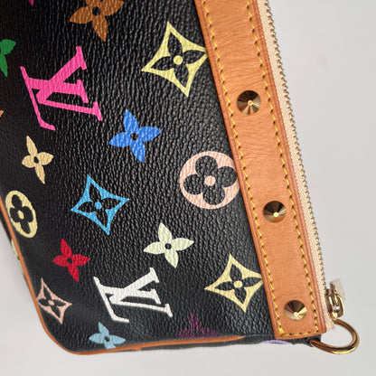 Louis Vuitton x Takashi Murakami Black Multicolor Pochette