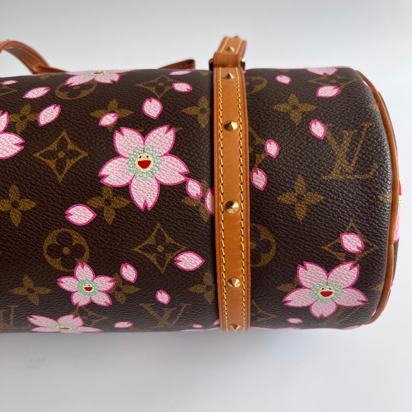 Louis Vuitton x Takashi Murakami Papillon Cherry Blossoms Top Handle Bag NO KEY