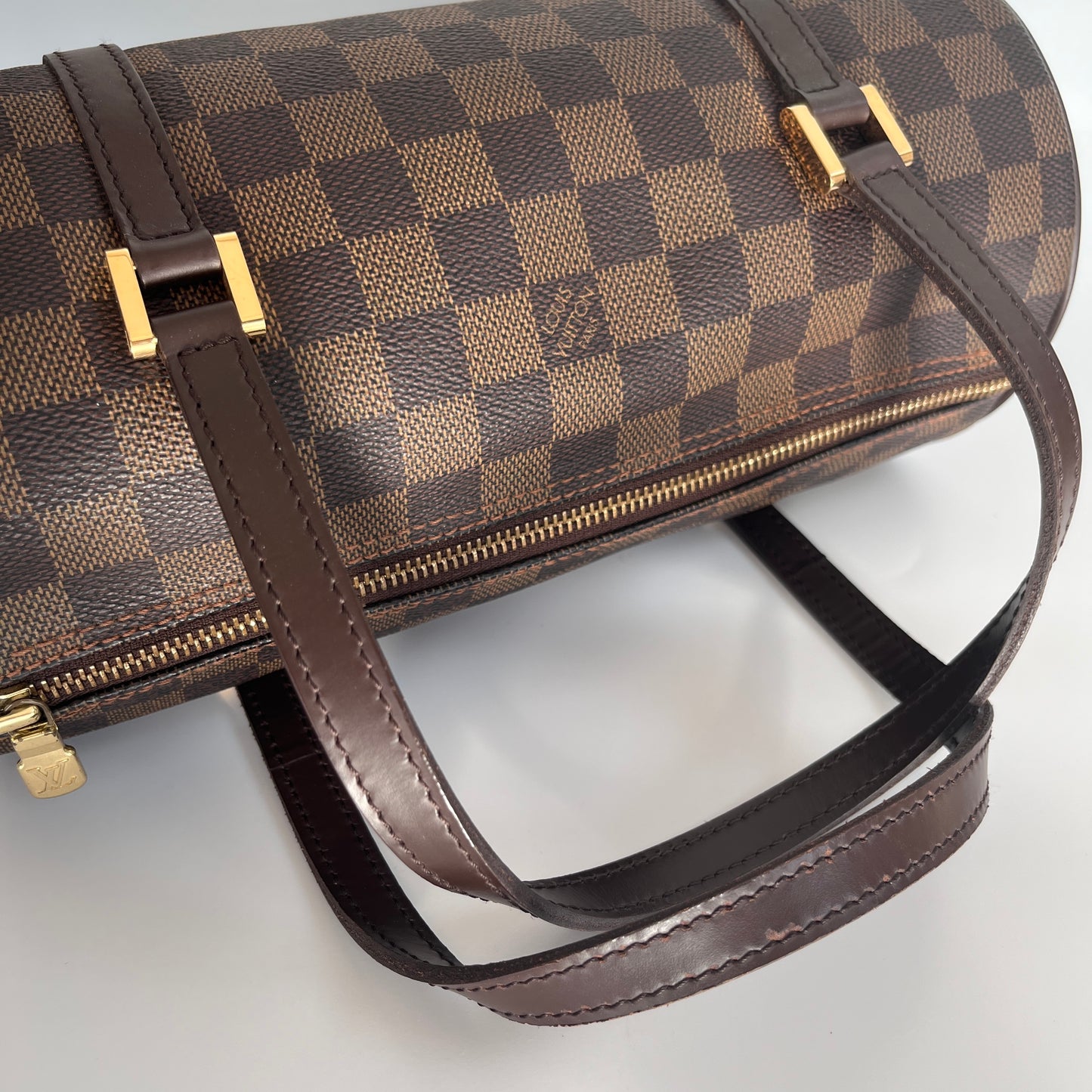 Louis Vuitton Papillon Damier Ebène 26 Top Handle Bag