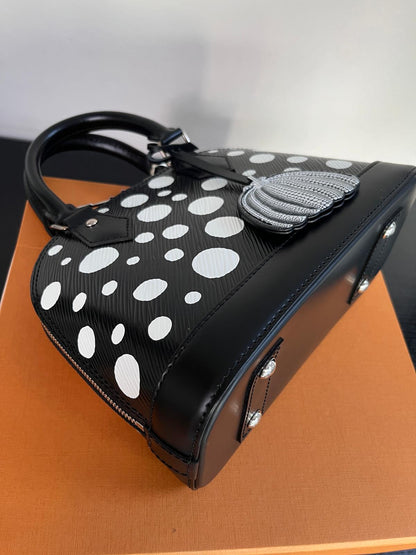 Louis Vuitton x Yayoi Kusama Alma BB Black Epi Crossbody Bag
