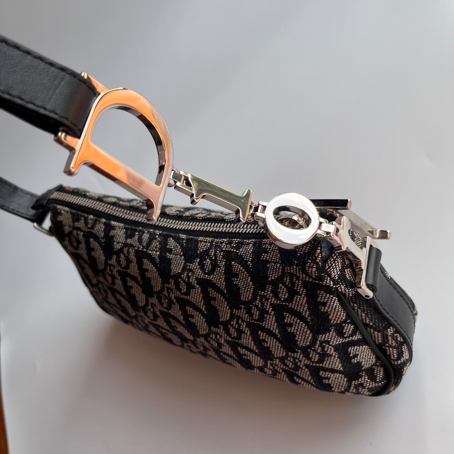 Christian Dior Vintage Oblique One Shoulder Pouch