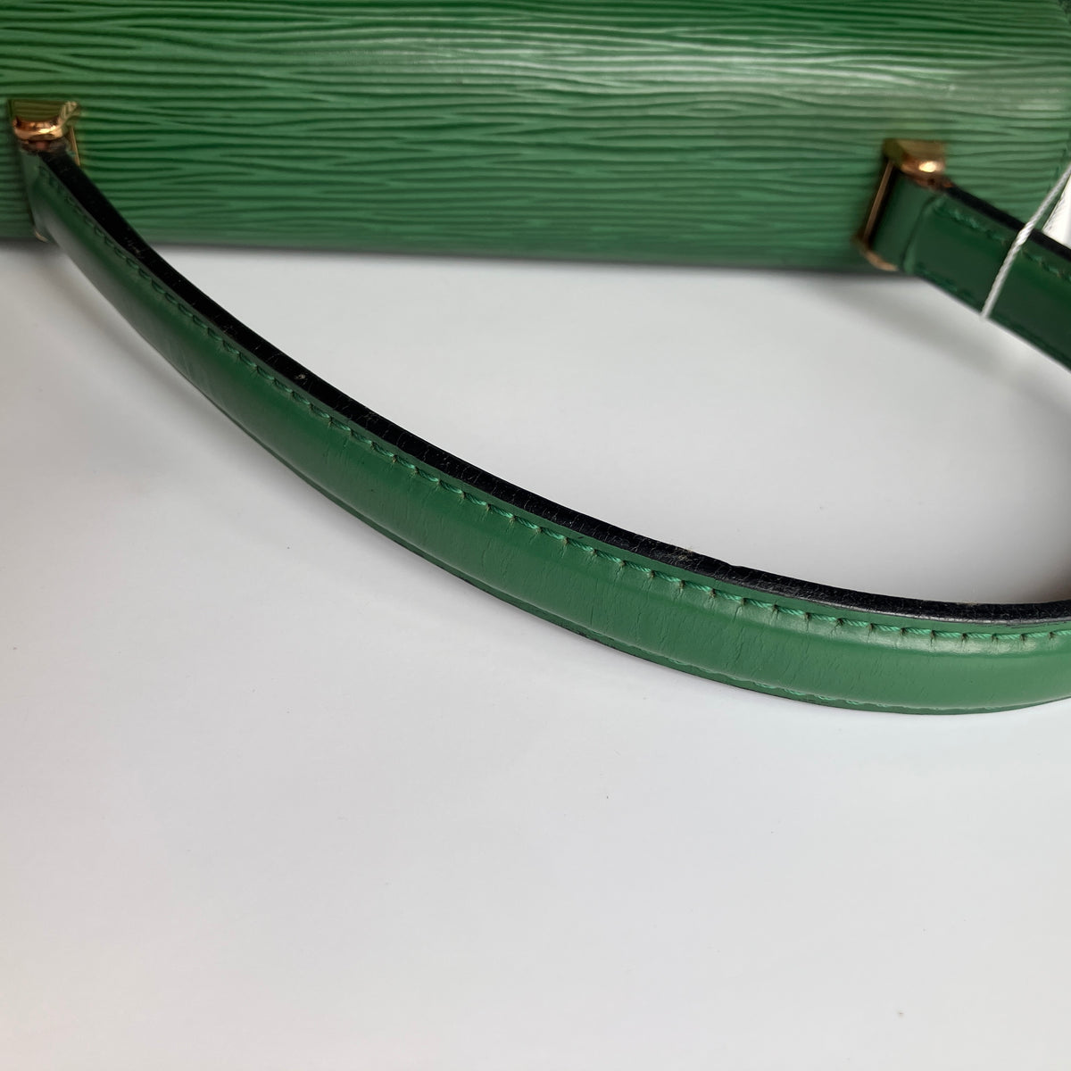 Louis Vuitton Vintage Malesherbes Green Epi Top Handle Bag