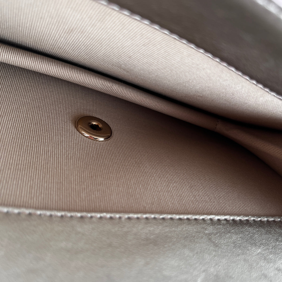Chanel Quilted Gradient Metallic Lambskin Like A Wallet Flap Crossbody Bag