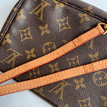 LV Vintage Monogram Pochette With Crossbody Strap