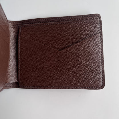 Louis Vuitton Damier Ebene Coated Canvas Multiple Bifold Wallet
