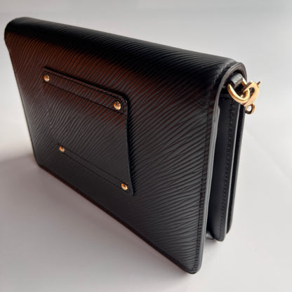 Louis Vuitton Black Epi Twist Wallet on Chain GHW RFID