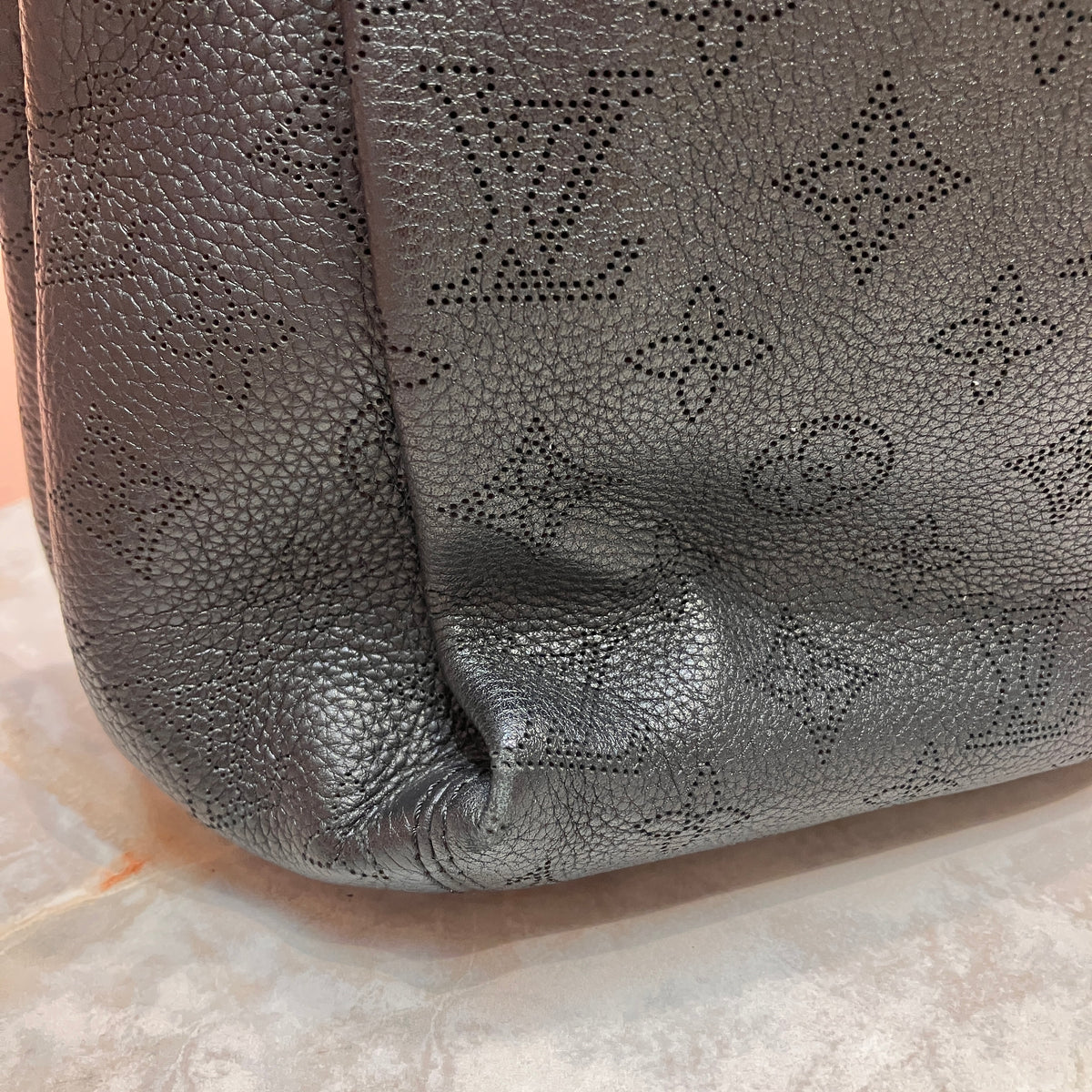 Louis Vuitton Mahina Babylone PM Black Tote 2Way Bag