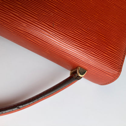 Louis Vuitton Vintage Malesherbes Brown Epi Top Handle Bag