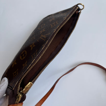 LV Vintage Monogram Pochette With Crossbody Strap