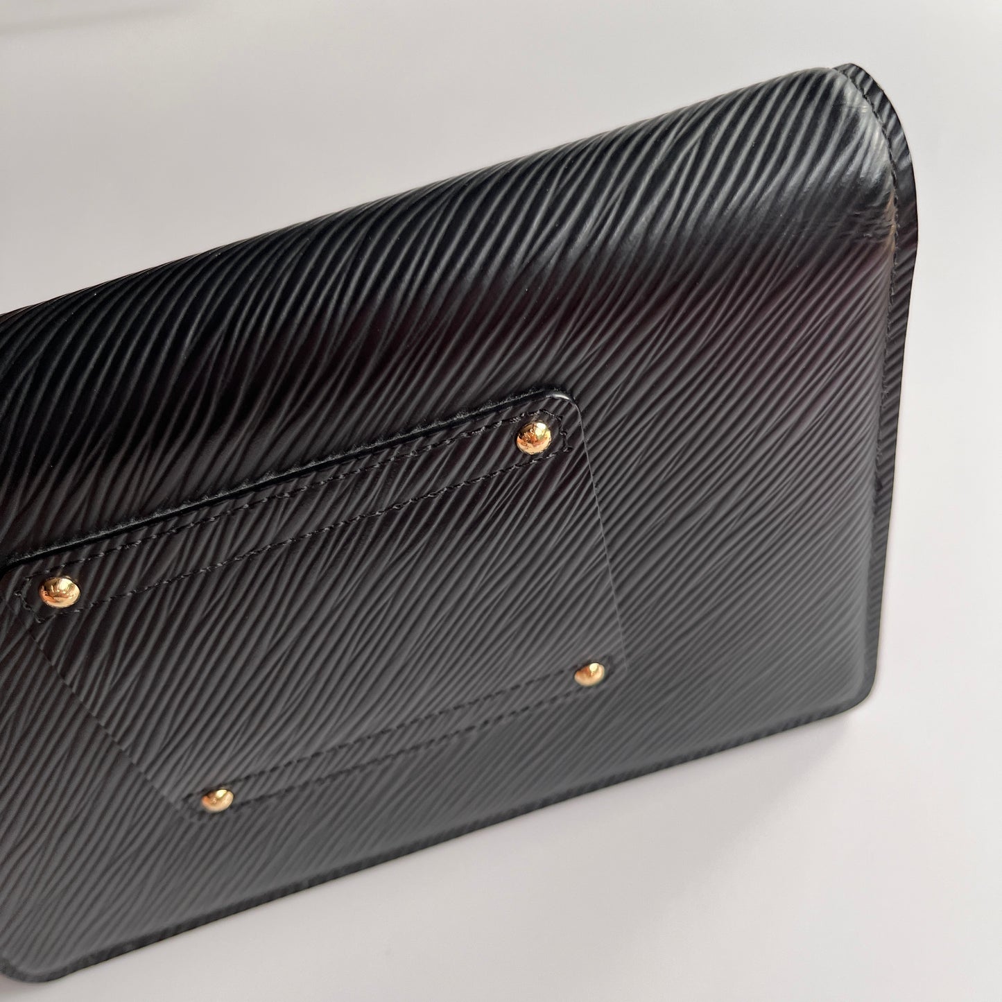 Louis Vuitton Black Epi Twist Wallet on Chain GHW RFID