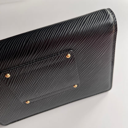 Louis Vuitton Black Epi Twist Wallet on Chain GHW RFID