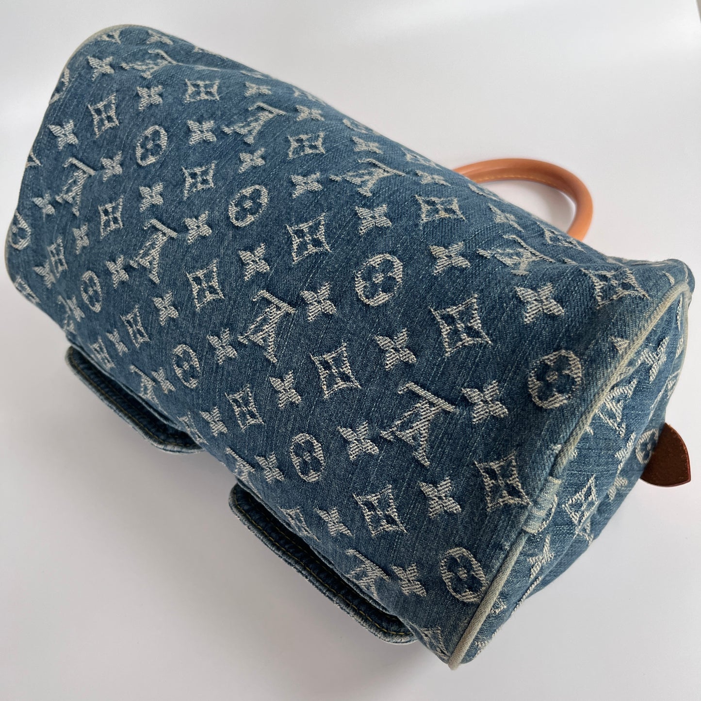 Louis Vuitton Denim Neo Speedy Top Handle Bag