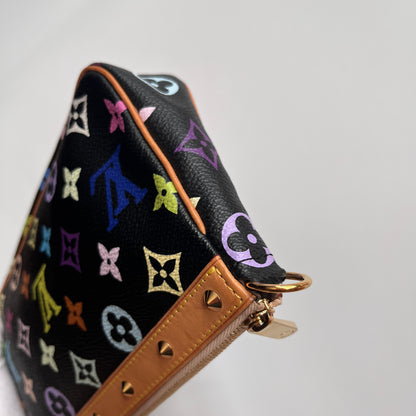 Louis Vuitton x Takashi Murakami Black Multicolor Pochette