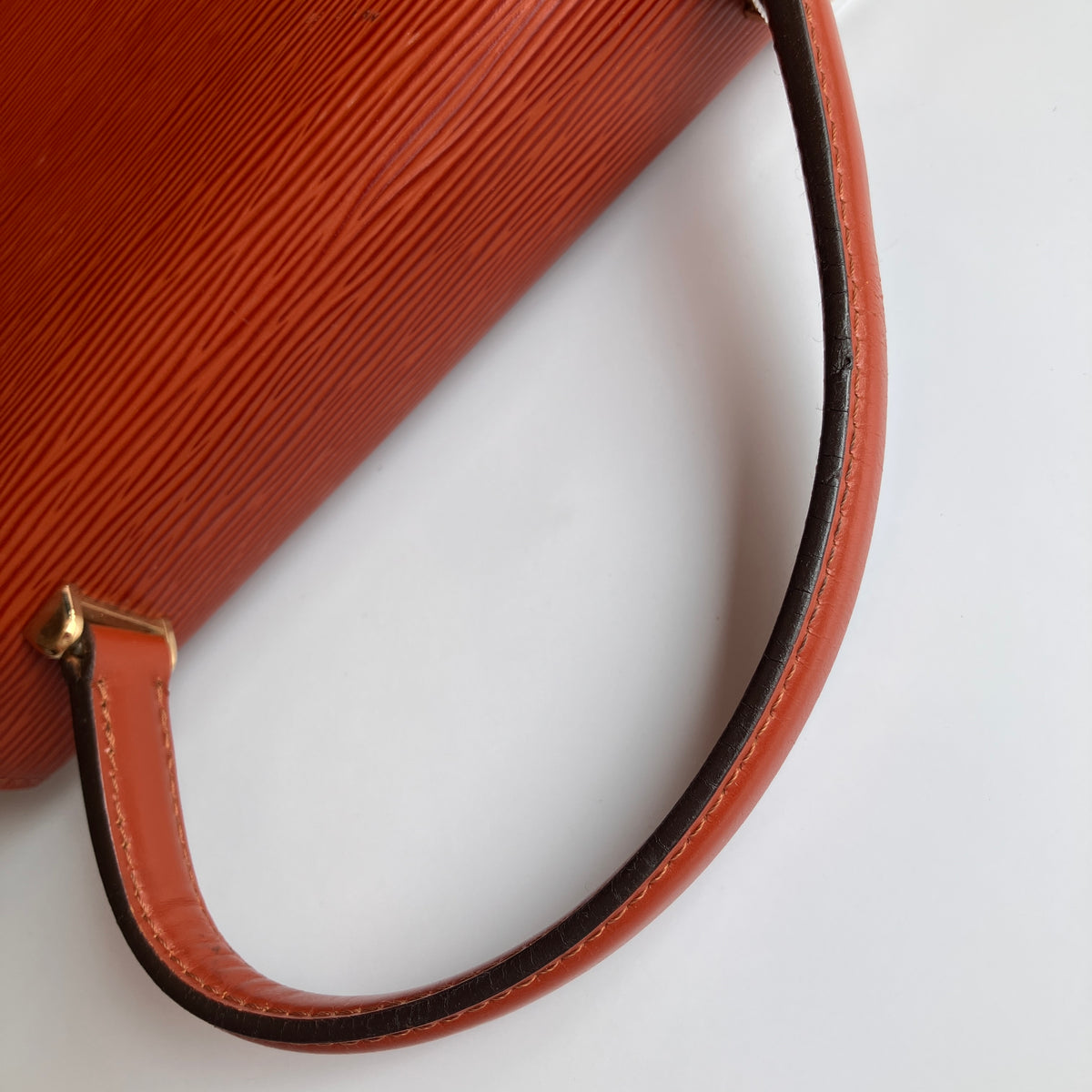 Louis Vuitton Vintage Malesherbes Brown Epi Top Handle Bag