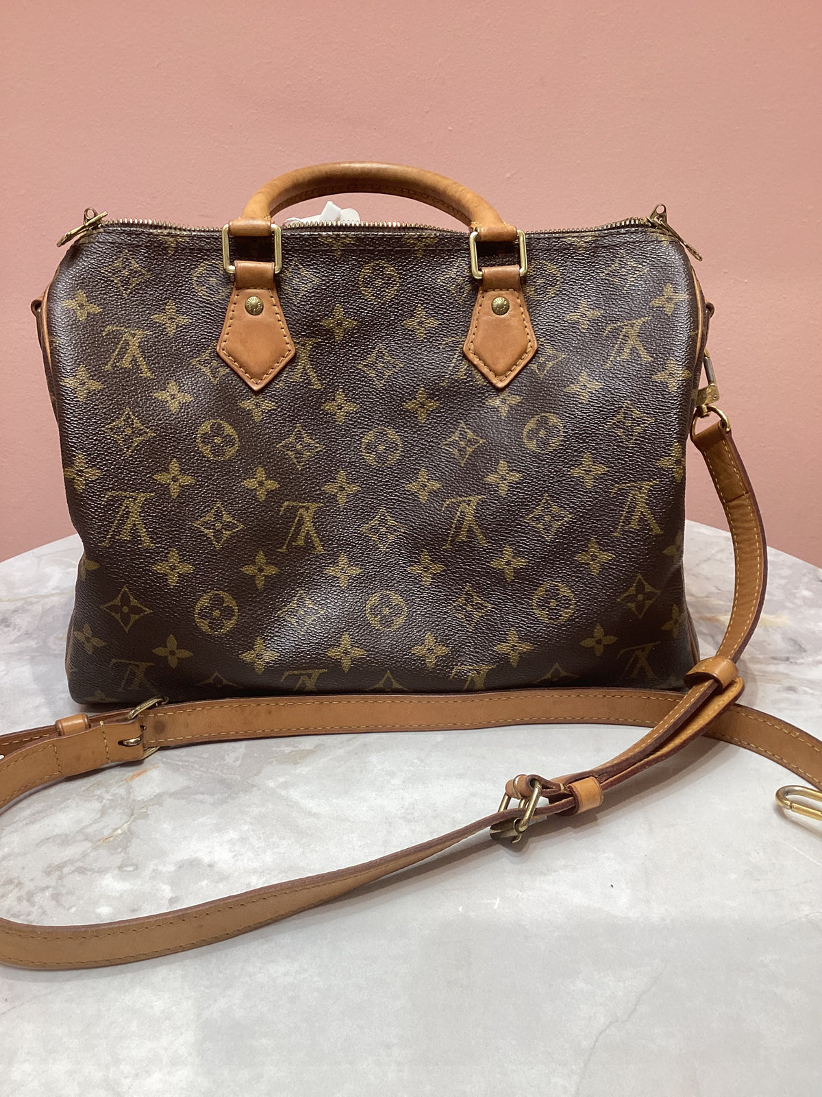 Louis Vuitton Speedy Bandouliere 30 Monogram Crossbody Bag
