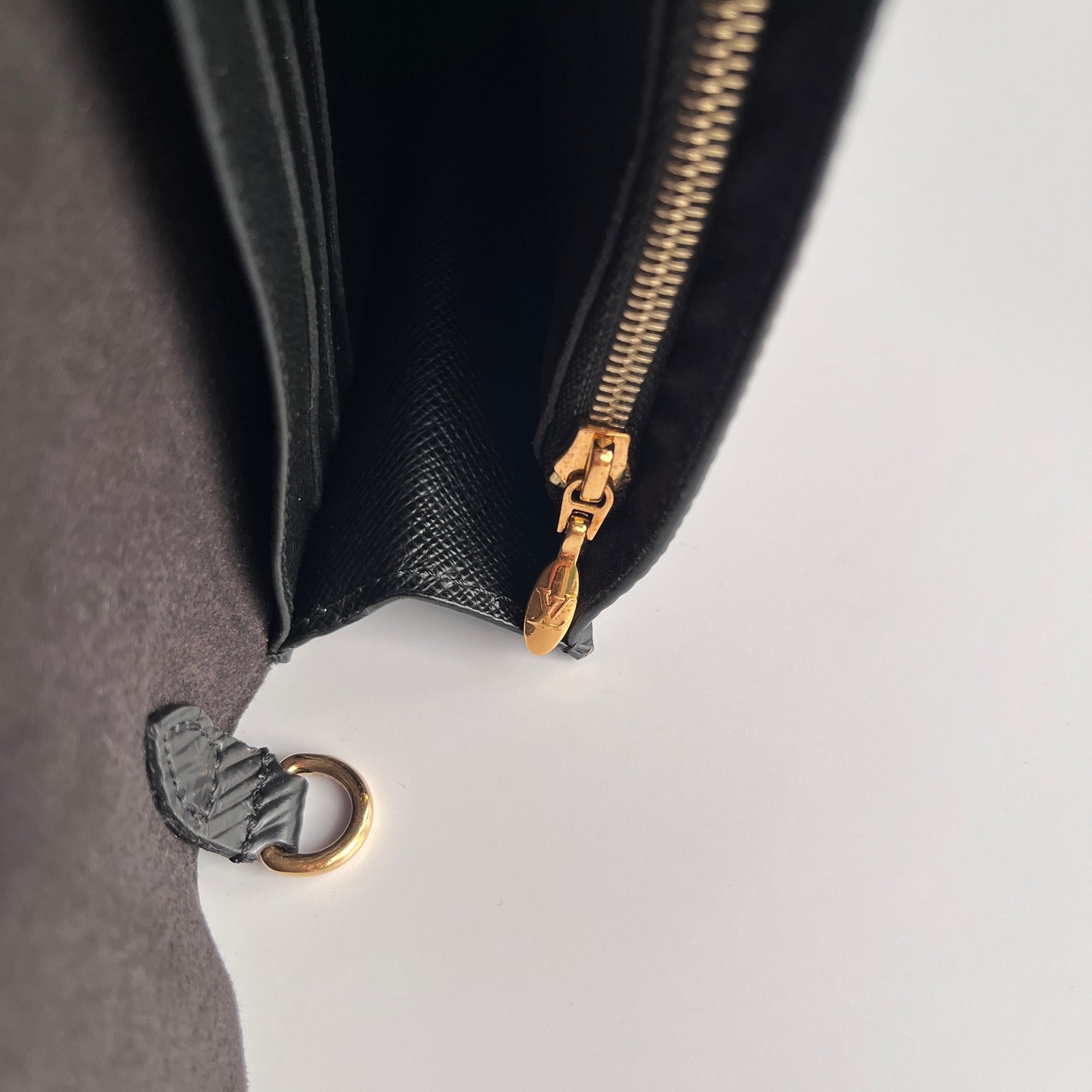 Louis Vuitton Black Epi Twist Wallet on Chain GHW RFID