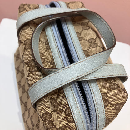 Gucci Vintage GG Canvas Tofu Top Handle Bag