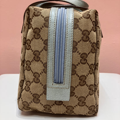 Gucci Vintage GG Canvas Tofu Top Handle Bag
