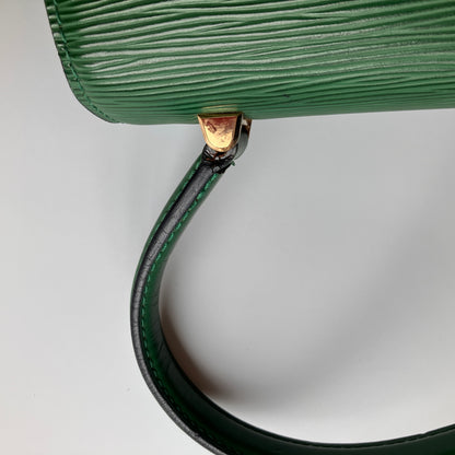 Louis Vuitton Vintage Malesherbes Green Epi Top Handle Bag