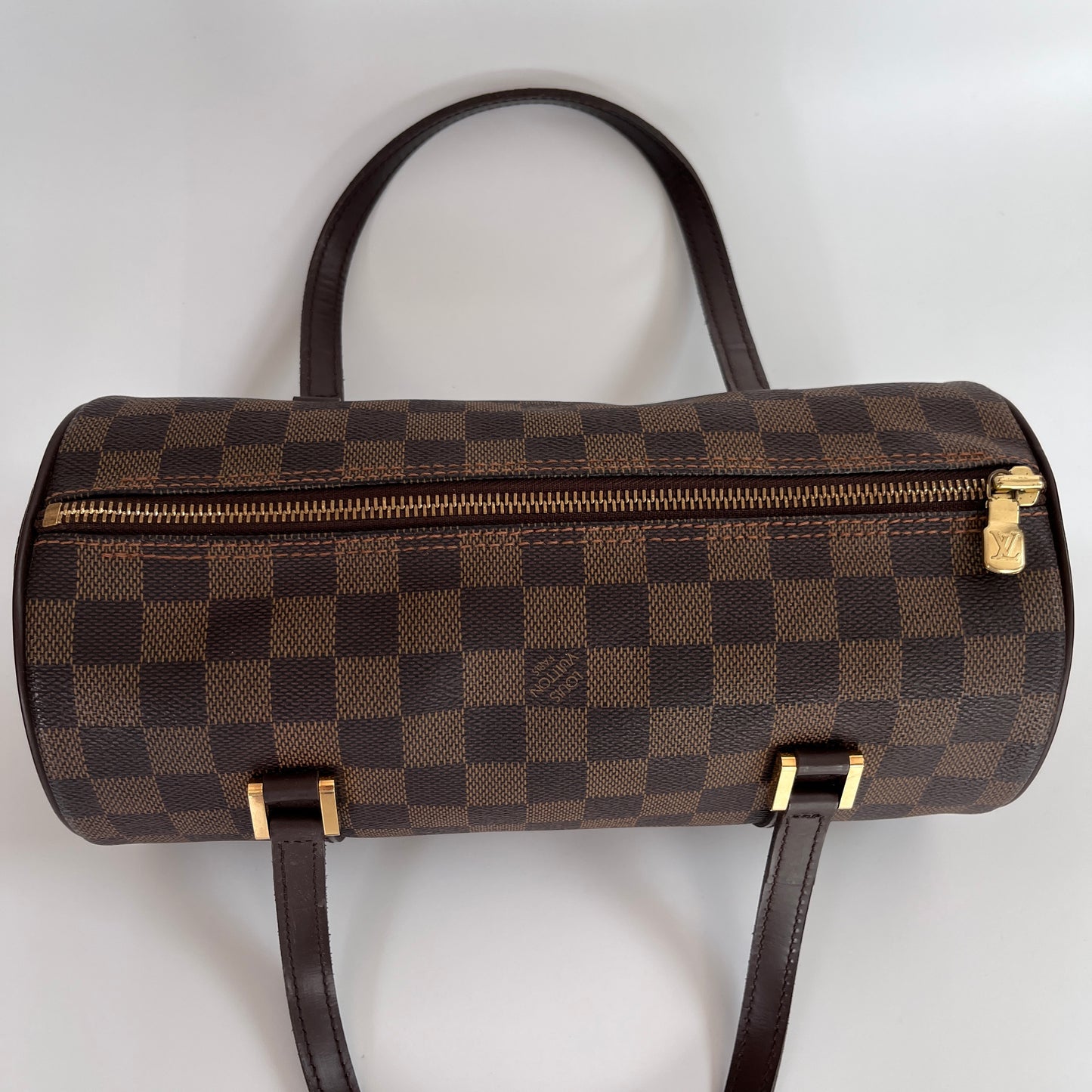 Louis Vuitton Papillon Damier Ebène 26 Top Handle Bag