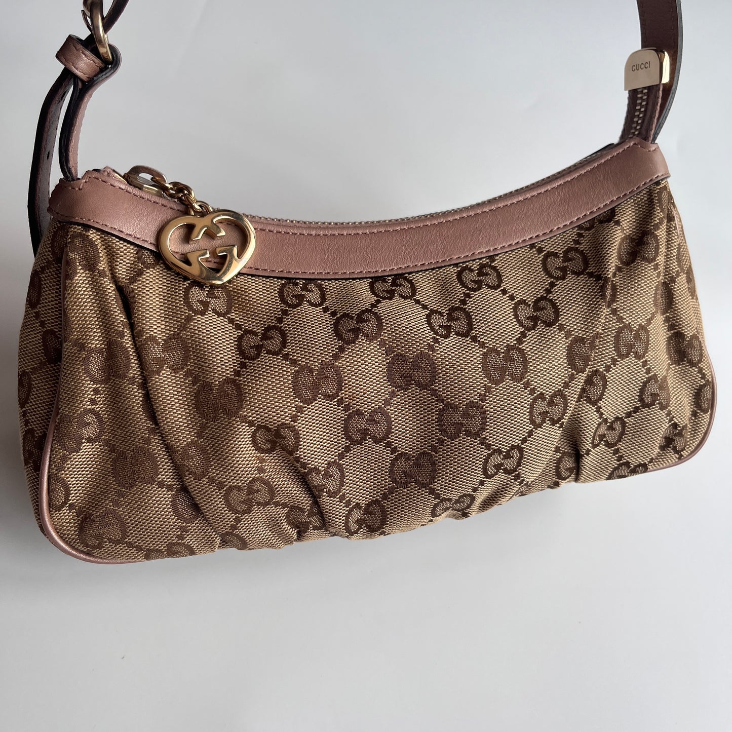 Gucci Lovely Charm GG Canvas Pochette