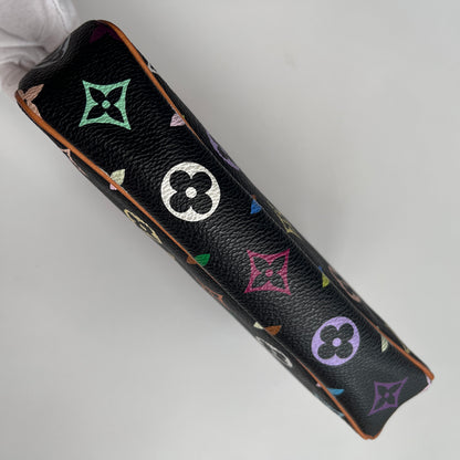 Louis Vuitton x Takashi Murakami Black Multicolor Pochette