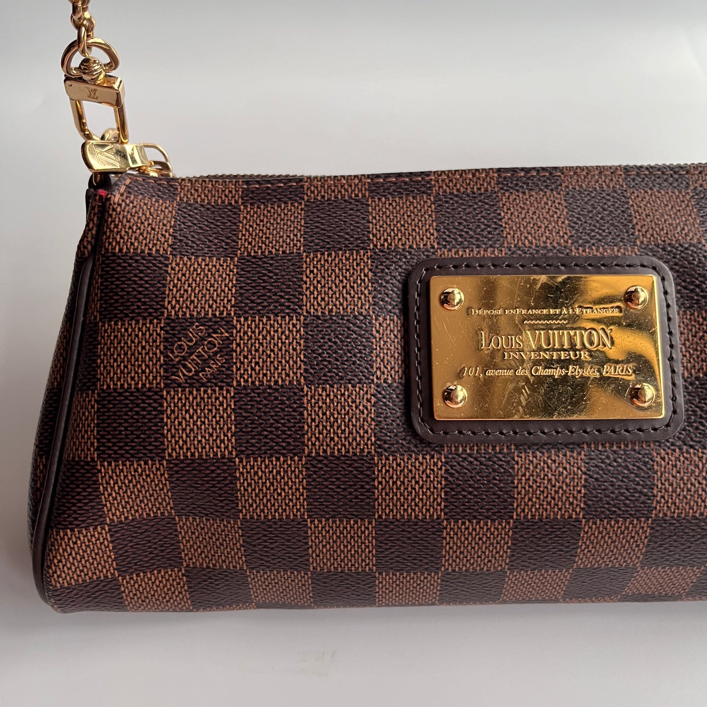Louis Vuitton Damier Ebène Eva PM Clutch/ Pochette