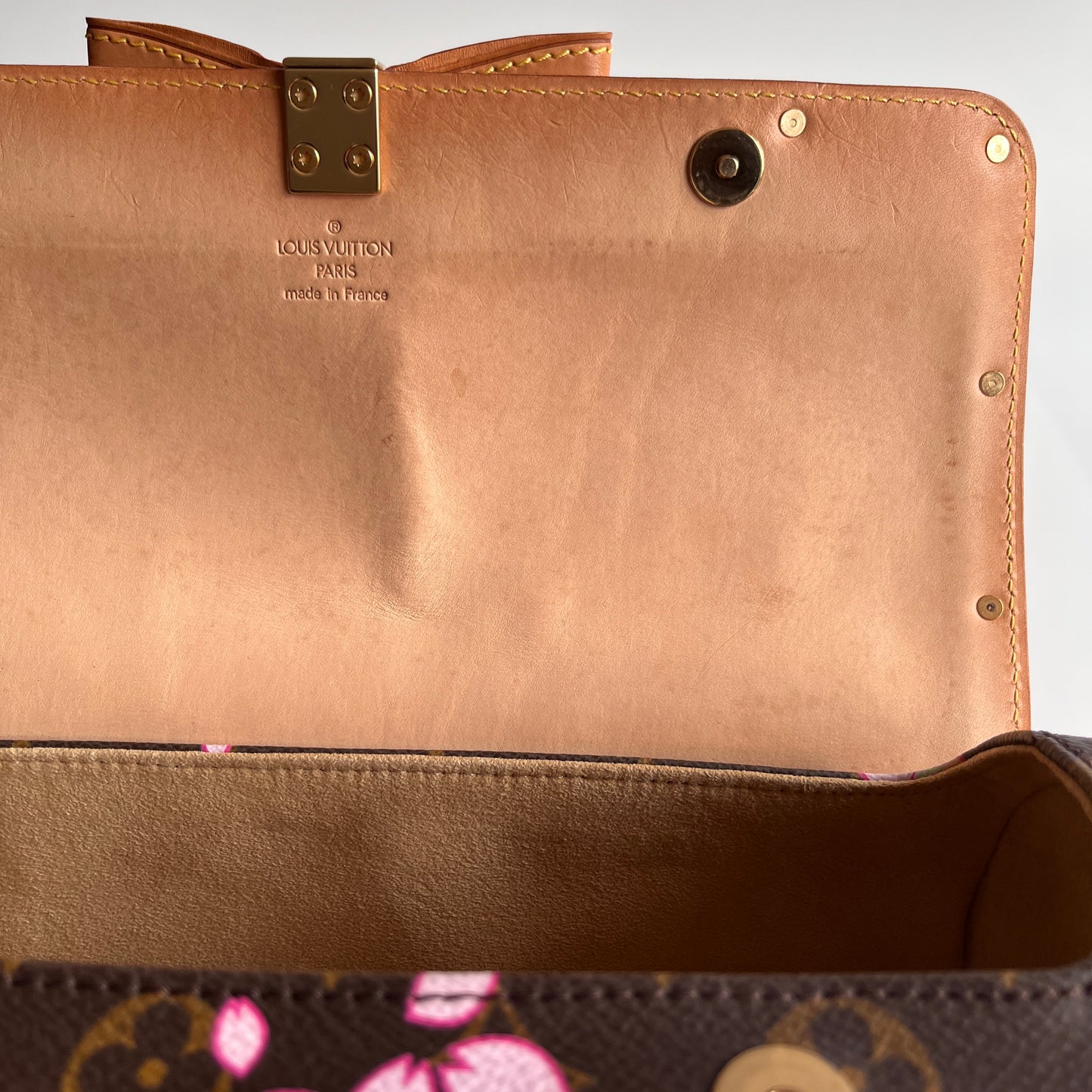 Louis Vuitton x Takashi Murakami Papillon Cherry Blossoms Top Handle Bag NO KEY