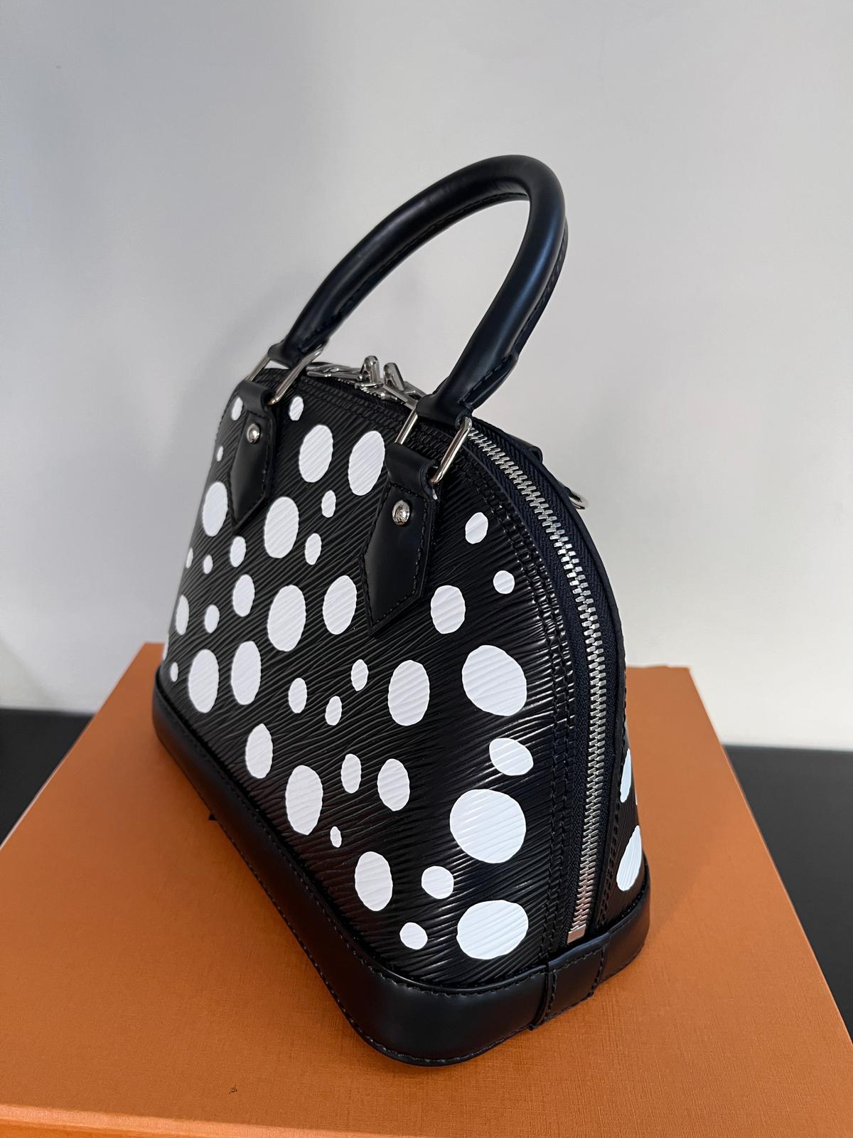 Louis Vuitton x Yayoi Kusama Alma BB Black Epi Crossbody Bag