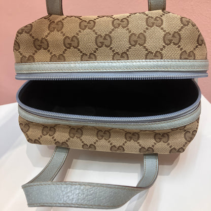 Gucci Vintage GG Canvas Tofu Top Handle Bag