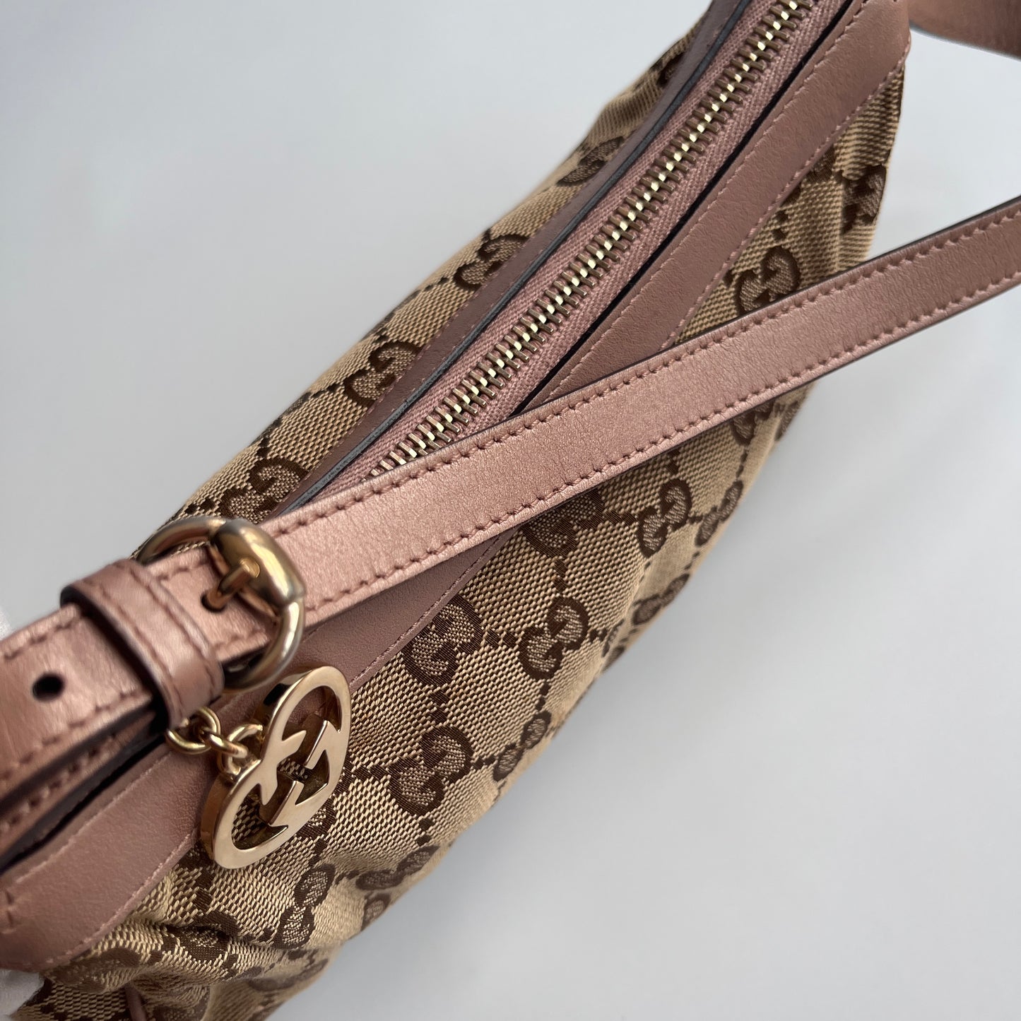 Gucci Lovely Charm GG Canvas Pochette
