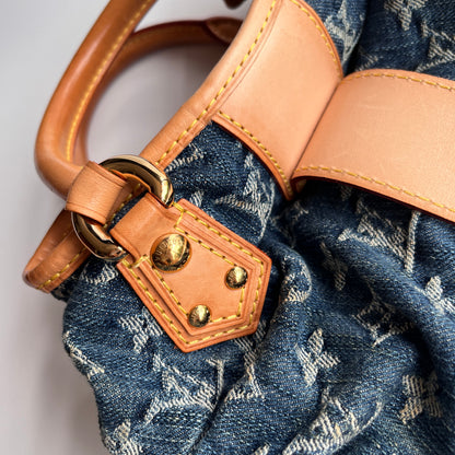 Louis Vuitton Pleaty Denim Top Handle Bag