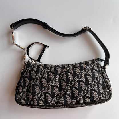 Christian Dior Vintage Oblique One Shoulder Pouch