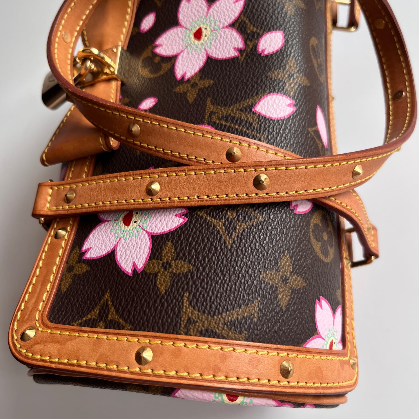 Louis Vuitton x Takashi Murakami Papillon Cherry Blossoms Top Handle Bag NO KEY