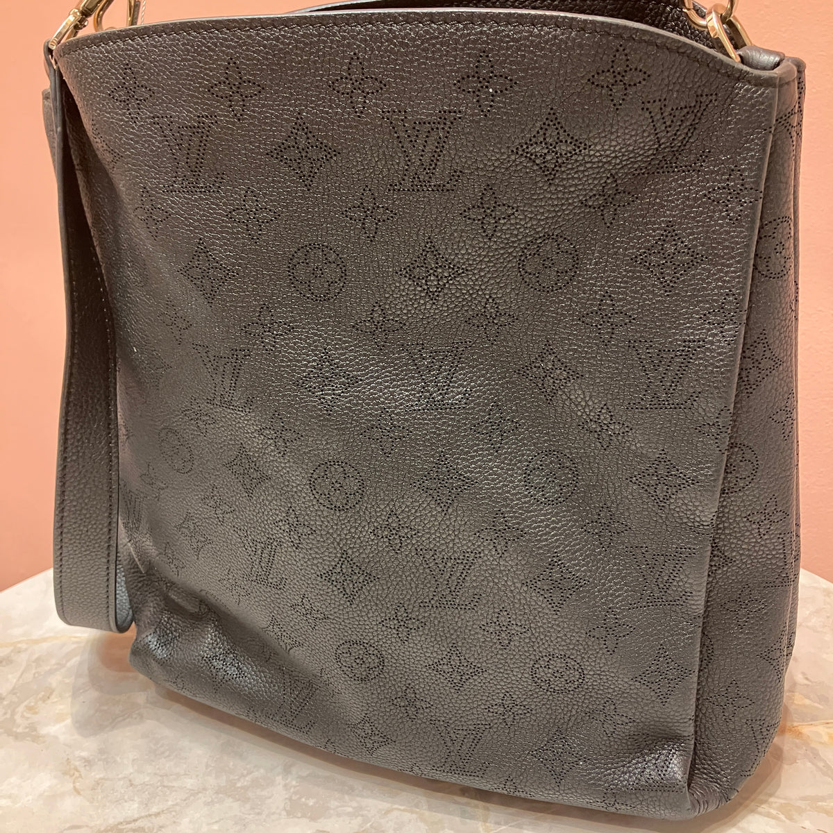 Louis Vuitton Mahina Babylone PM Black Tote 2Way Bag