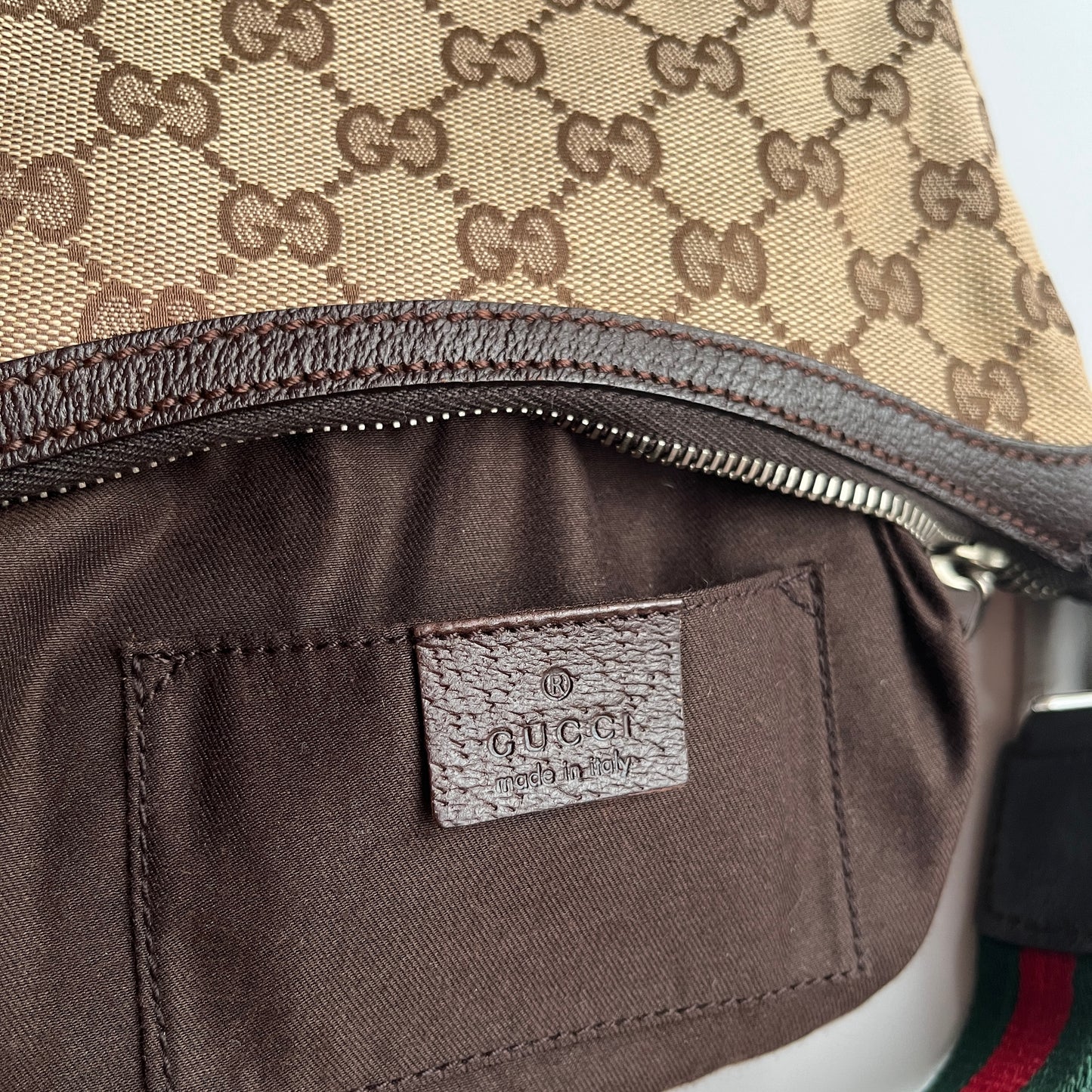 Gucci Vintage GG Canvas Pochette