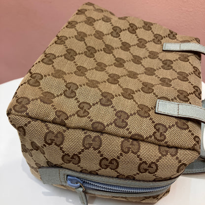 Gucci Vintage GG Canvas Tofu Top Handle Bag