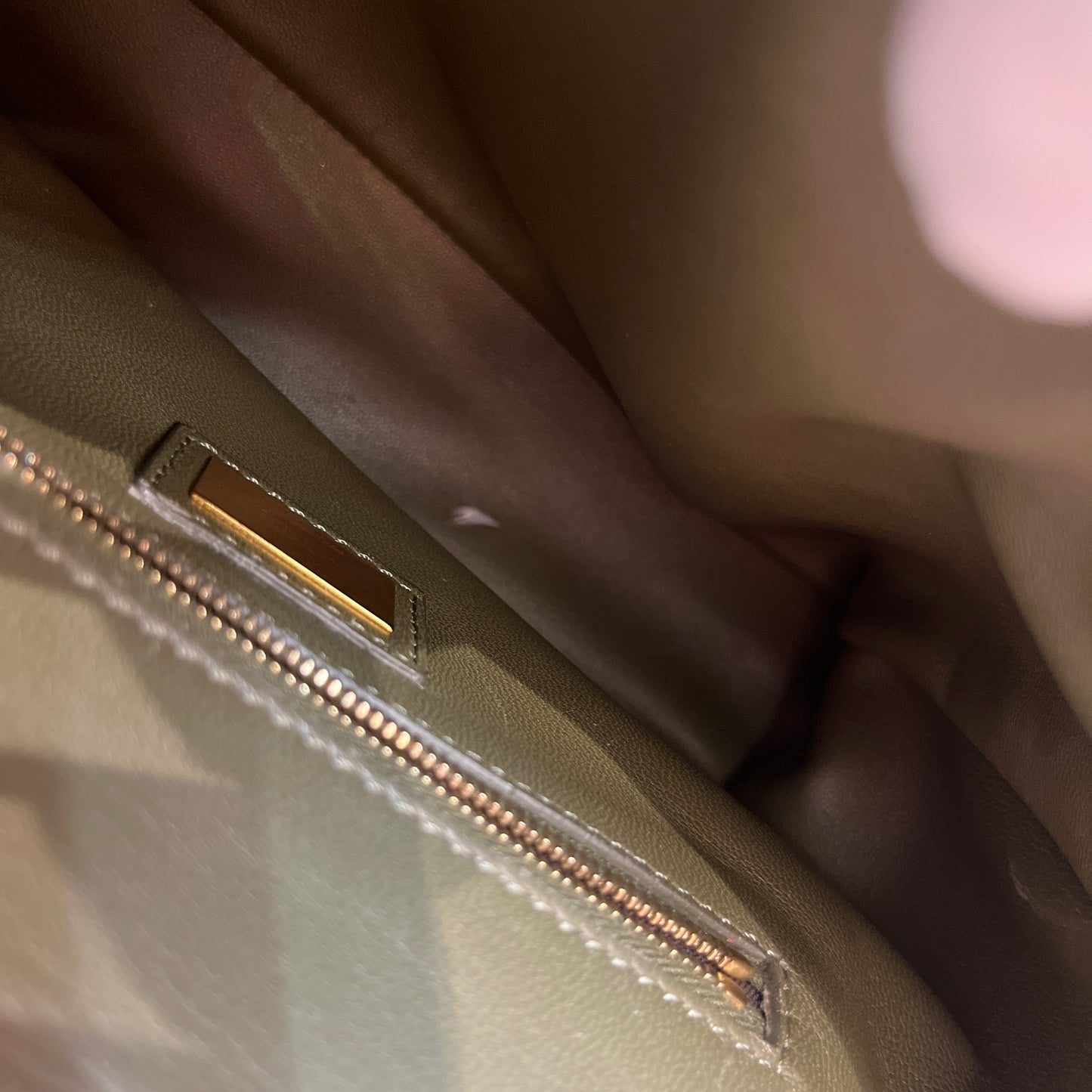 Fendi Peekaboo Mini Olive Green Crossbody Bag
